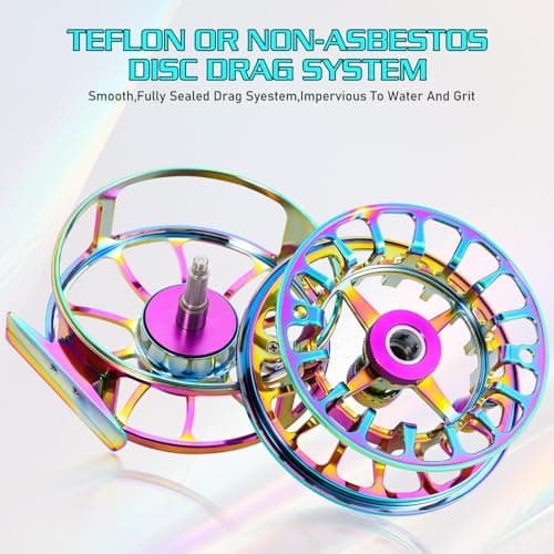 Sougayilang Fly Fishing Reel, Size 5/6,7/8 CNC-Machined Aluminum Alloy Fly Reel,Powerful Lightweight Fly Reels for Trout Fishing