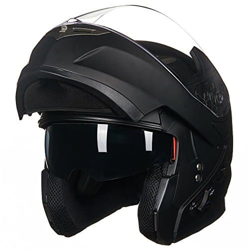 ILM Bluetooth Integrated Modular Flip up Full Face Motorcycle Helmet Sun Shield Mp3 Intercom Model 953/953 PRO