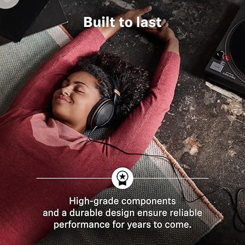 Sennheiser HD 505 - Wired Headphones Over Ear with Transparent Sound and Controlled Bass, Enhanced Comfort Studio Headphones for Music, Work, Gaming, Audiophiles, Students, Traveling, Copper Edition