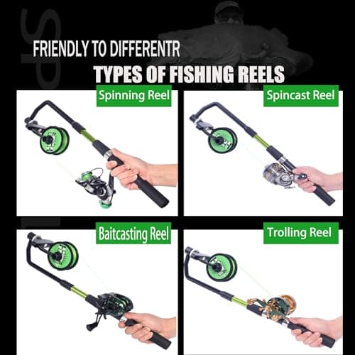 Kulport Fishing Line Spooler, Adjustable line Winder,No Line Twist, Portable for Casting & Spinning and Trolling Reel