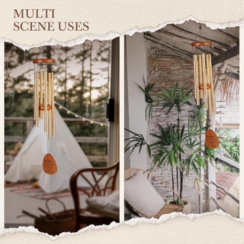 Gifts for Grandma, Grandma Wind Chime, Mother's Day Best Gift for Grandmother, Grandma Birthday Gifts from Grandchildren, Mothers Day Thanksgiving for Grandma
