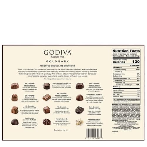 Godiva Belgium Goldmark Assorted Chocolate 10.9 OZ