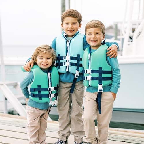 SearocK Children’s Life Jacket – US Coast Guard Approved Infant & Youth Life Vest for Boating, Fishing & Water Sports – Kids & Toddler PFD with Secure Buckles