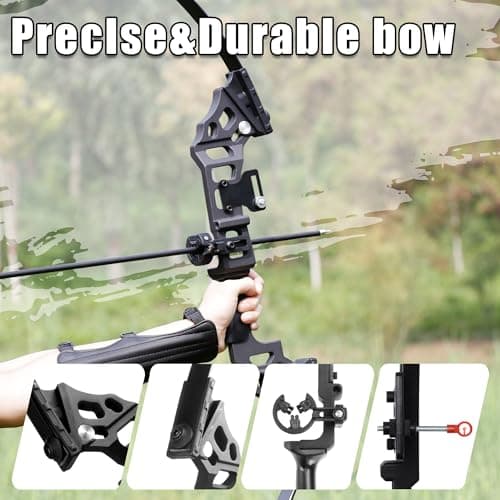Recurve Bow and Arrow Set for Adults, 30–40lbs Right-Handed Archery Kit with Carbon Arrows & Accessories for Outdoor Target Practice