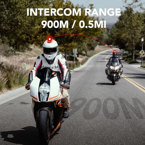 Sena Outrush R Bluetooth Modular Motorcycle Helmet with Intercom System (Gloss White, M)