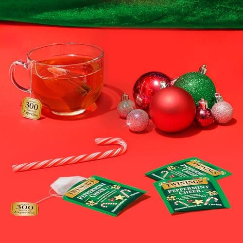 Twinings Christmas Holiday Variety Tea Bag Pack (40 Count) 4 Flavours Include Christmas Tea, Winter Spice, Gingerbread Joy, Peppermint Cheer, Seasonal Gift for Her, Him, Family, Friends B0DZ3153N8
