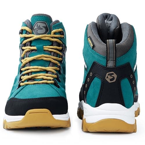 Foxelli Women’s Hiking Boots – Waterproof Lightweight Suede Leather Hiking Boots for Women with All-Day Comfort, Grip & Support for Trails, Travel & Outdoors