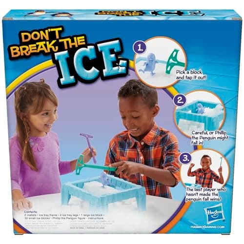 Hasbro® Don’t Break The Ice Game, Classic Version for Ages 3+ Years, 2-4 Players