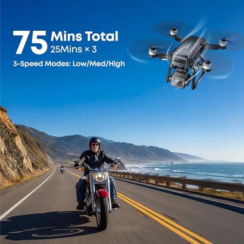 Bwine F7GB2 Pro Drones with Camera for Adults 4K UHD Aerial, 3-Axis Gimbal, 10000FT Control, 75 Mins Flight Time with 3 Batteries, GPS Follow, Waypoint, Orbit Fly, Auto Return, Beginner Mode