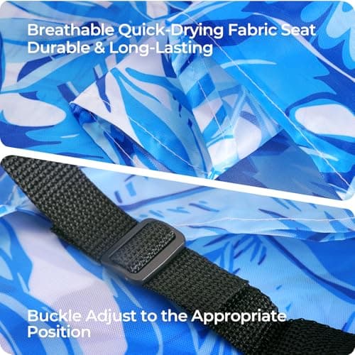 Inflatable Pool Float for Adults – Heavy Duty Floating Lounge Chair & Pool Noodle for Summer, Beach, Lake & Pool Parties – Comfortable Water Lounge for Relaxing & Fun