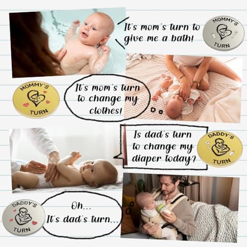 Lovely New Parent Decision Coin as New Parents Gifts for Couples, Double-Sided Coin as New Baby Gifts, Funny Gifts for New Mom Dad