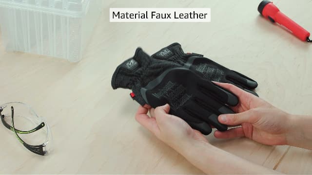 Mechanix Wear: ColdWork FastFit Winter Work Gloves with Elastic Cuff, Wind and Water Resistant, Fleece Insulated, Touch Capable Winter Gloves, For Mild Cold Weather (Black/Gray, Large)