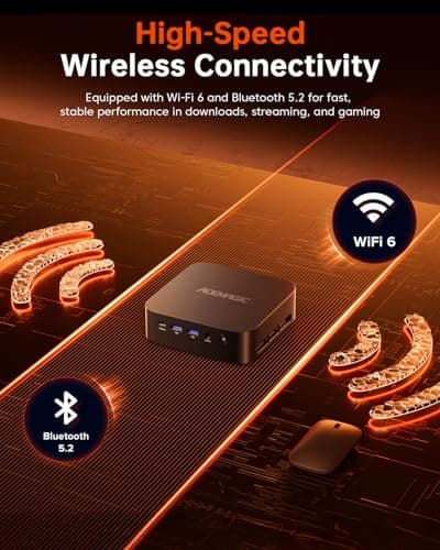 ACEMAGIC Mini PC Gaming AMD Ryzen 7 7730U (Upgraded 7430U/ 5825U) Windows 11 Pro 32GB RAM 1TB SSD Triple 4K@60Hz Display WiFi6 BT5.2 Type-C HDMI DP1.4b Mini Computers Desktop for Light Gaming/Office
