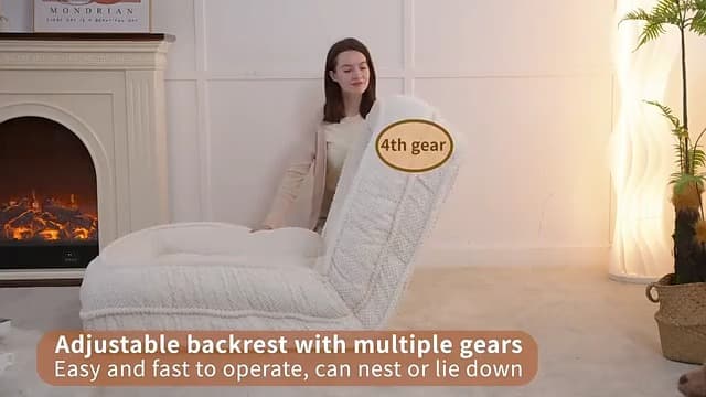 Human Dog Bed, Lazy Sofa Couch, Plush Floor Gaming Chair,5 Adjustable Position, sit, Sleep, fold, Suit to Put in Bedroom, Living Room,Space Saving Design (Green)