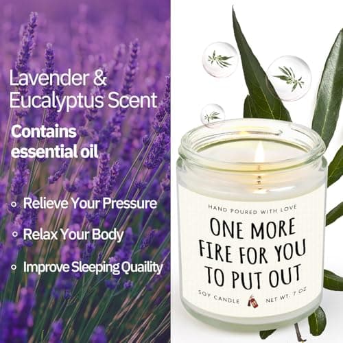 Manager Appreciation Gifts for Boss, Supervisor, Coworker, Office Humor for Boss Day, Birthday Christmas Gift Shqiueos Funny Boss Gifts for Women Men Lavender Scented Soy Wax Candle 7oz B0GJZ75HW2