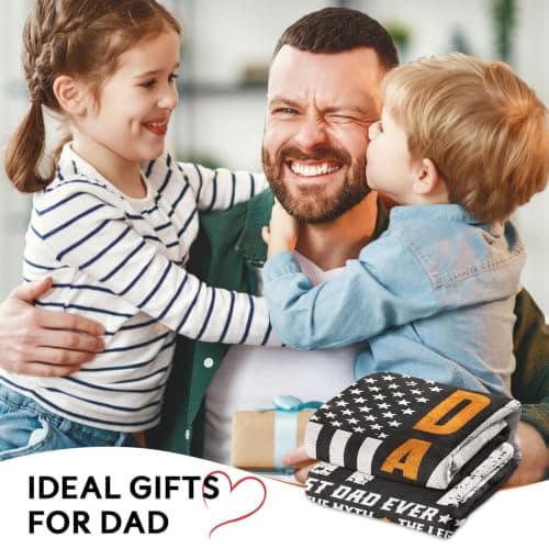Best Christmas, Valentine's Day, Father's Day Dad Ever Gifts, Happy Birthday for Dad, Father Birthday Gifts Dad Gifts from Daughter or Son Blanket 60" x 50", Birthday Gift for Dad B0HDNVQFKV