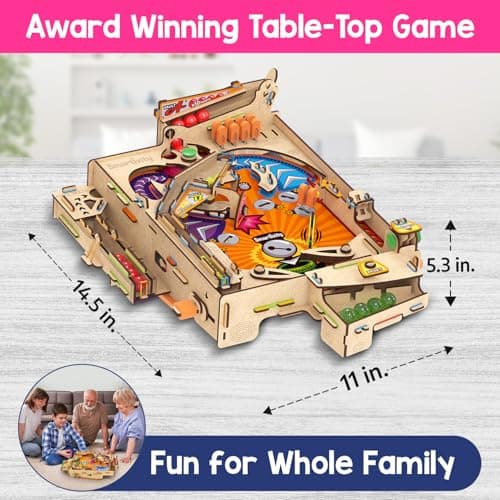 Smartivity DIY Pinball Machine Toy for Ages 8-99 Year Old | Award Winning Arcade Game for Boys & Girls | Birthday Gift Ideas for Kids & Adults | STEM Toys I Fun Family & Party Game