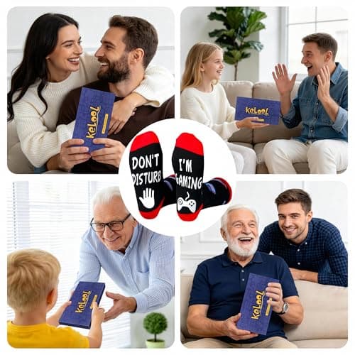 Do Not Disturb I'm Gaming Socks,Men Gifts for Men Teen Boys Dad Him Son Fathers,Valentines Christmas Stocking Stuffers