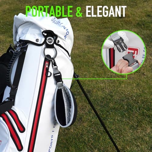 GAIARENA Golf Cleaning Bag Pouch Golf Ball Washer Club Cleaner with Scrub and Wipe Cloth Gifts Ideas for Golfers On-Course Golf Accessories B0GCX81D1Y