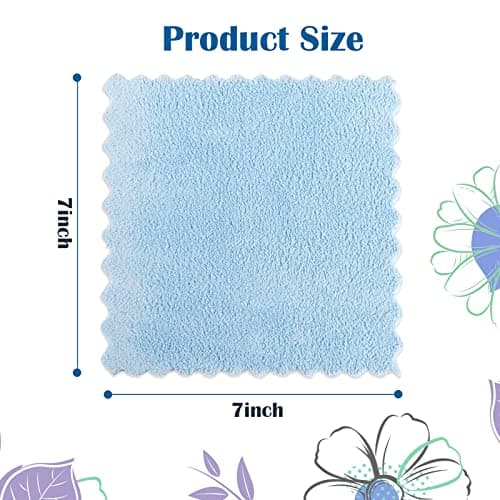 Orighty Makeup Remover Cloths, Cleansing, Reusable, Soft & Washable Coral Fleece Microfiber Washcloths/Towel for Face, Eye, Lips, Pack of 24, 7 x 7 inch