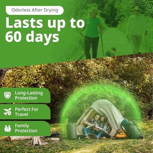 Insect Shield Premium Permethrin Spray - Tick, Flea, Fly, Mosquito, Chigger, Spider & Bed Bug Repellent for Clothing, Gear, Furniture, & Tents, Last up to 60 Days, Clear, 6 Oz Aerosol