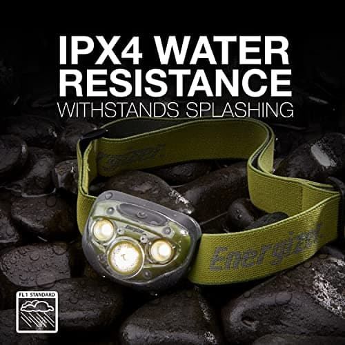 Energizer PRO-260 LED Headlamp, IPX4 Water Resistant Headlamps, High-Performance Head Light for Outdoors, Camping, Running, Storm, Survival LED Light for Emergencies (Batteries Included)
