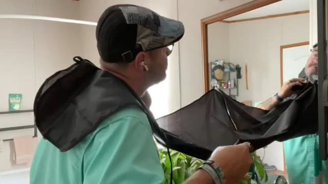 Beard Bib Beard Apron Gifts for Men Dad Fathers Day Anniversary Valentines Day Stocking Stuffers Christmas Gifts for Him Boyfriend Husband From Daughter Son Beard Trimming Catcher Bib Black