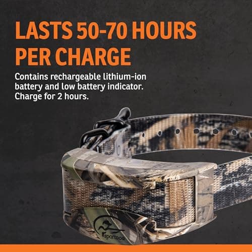 SportDOG WetlandHunter 425X Remote Trainer - Reliable Off-Leash Control - Rechargeable - Waterproof DryTek Technology - Adjustable Training Collar - Camouflage - 500-Yard Range, 1 Collar