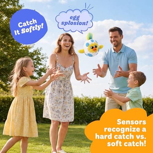 Move2Play, Egg Toss, Hilariously Wild Active Party Game for Kids | Indoor & Outdoor Toss Toy for Boys & Girls Ages 3-8+ | Fun Birthday, Family & Camping Game B07CN72D4V