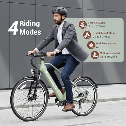 Electric Bikes for Adults, 26"/27.5" E Bikes for Adults with 1200W Peak Motor, 28 MPH, 50+ Miles Range Electric Bicycle, E Mountain Bike with 480WH Removable Battery, UL Certified