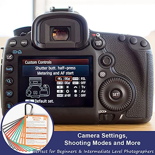 DSLR Cheat Sheet Photography Accessories Camera Accessories for Canon Nikon Sony Photography Gifts for Photographer Quick Reference Cards Guides Tips Settings Exposure Modes Composition And More 4×3in