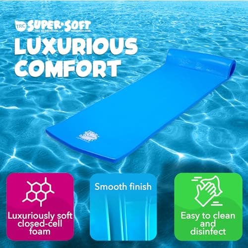 TRC Recreation Foam Swimming Pool Float, Floating Water Lounger, Splash 1.25”