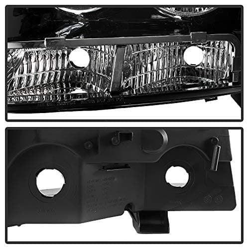 ACANII - For Black 2007-2014 Chevy Suburban Tahoe Avalanche Headlights Aftermarket Driver + Passenger Side