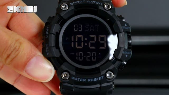 FANMIS Men's Digital 50M Waterproof Electronic Sport Watch Rubber Band Army Military 24H Time LED Light 164FT Water Resistant Calendar Date Day Watches