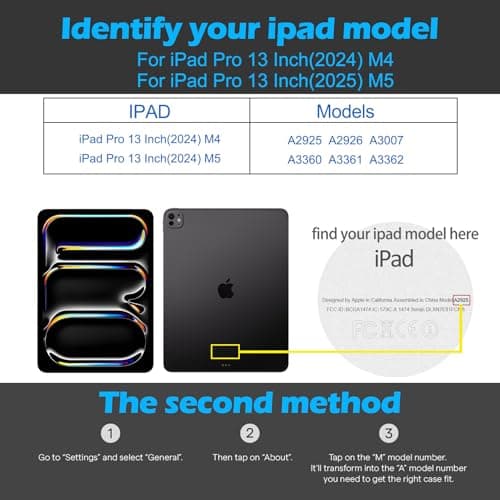 Gexmil Genuine Leather Case for iPad Pro 13 Inch (M5/M4) 2025/2024 with Pencil Holder,Protective Shockproof Smart Premium Leather Folio Cover Adjustable Stand Auto Sleep/Wake Anti-Slip, Buffalo Brown