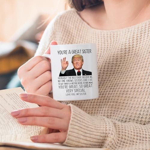 Aurahouse You're A Great Sister Mug, Funny Sister Gifts from Sister Brother, Sister Birthday Gifts, Christmas Gifts, Mothers Day Gifts for Sister-in-law, Soul Sister 11 Oz Cup