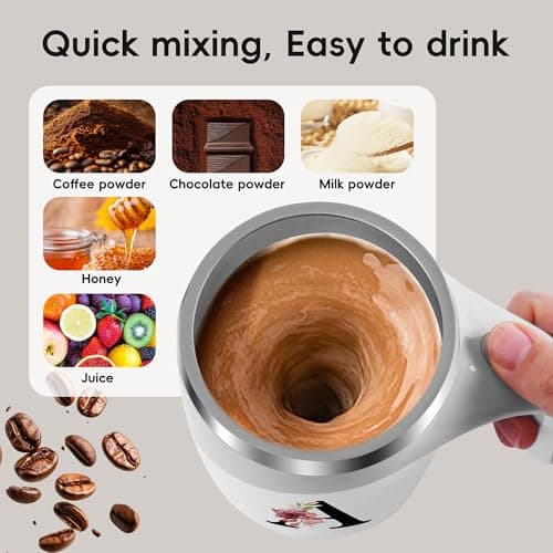 Initial Magnetic Stirring Coffee Mug Stainless Insulated Travel Cup Women Xmas Birthday Ideas Gift New Step Bonus Mom Daughter Son Law Unique Who Have Good Special Busy Useful Adult Custom Present,S