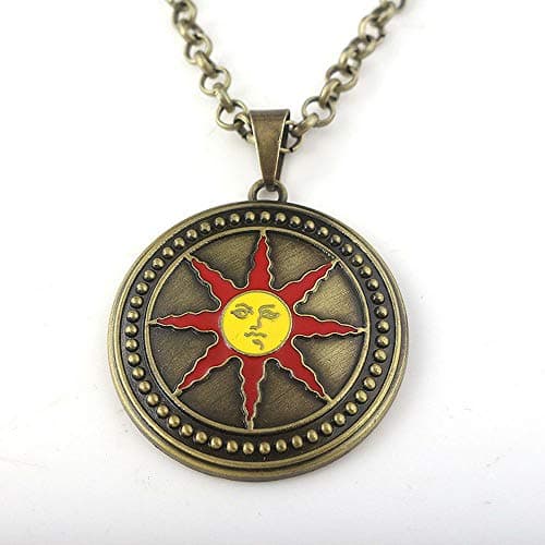 Dark Souls Game Series Inspired - Dark Souls 3 Special Edition The Sun Necklace Pendant. Great Gift For a Gamer Friend And a Great Cosplay Item For Any Dark Soul Franchise Fan. B08LR2WQ6M
