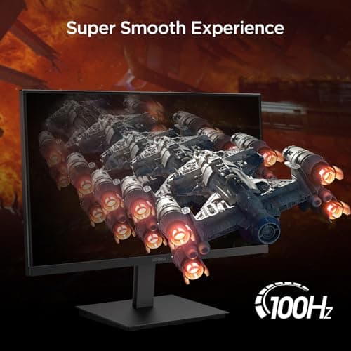 KOORUI Computer Monitor 22 Inch PC Gaming Full HD 1080P 100Hz VA Panel LCD Display with Adpitive sync (HDMI/VGA/VESA 100x100mm/Audio Out)
