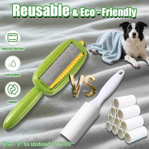 Reusable Lint Rollers for Pet Hair, Washable Lint Roller Reusable, Portable Lint Brushes Remover for Clothes（2 Pack）