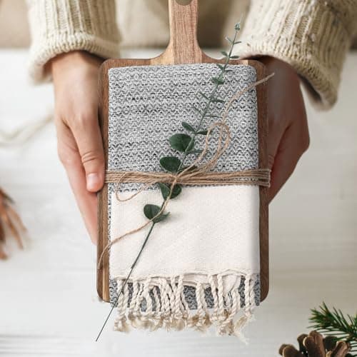 Hostess Gifts Set for Women Housewarming Gifts Include Cutting Board Cotton Turkish Hand Towel Eucalyptus Stem and Hemp Rope for Kitchen Wedding Party New Home Housewarming