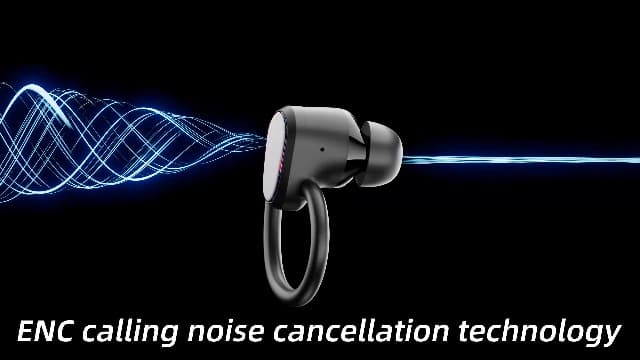 Wireless Earbuds, Headphones Sport Bluetooth 5.4, Over Ear Buds with ENC Noise Canceling Mic, Deep Bass Stereo Earphones with Hook, 50H, LED Display, IP7 Ear Buds for Workout Running, Light Green