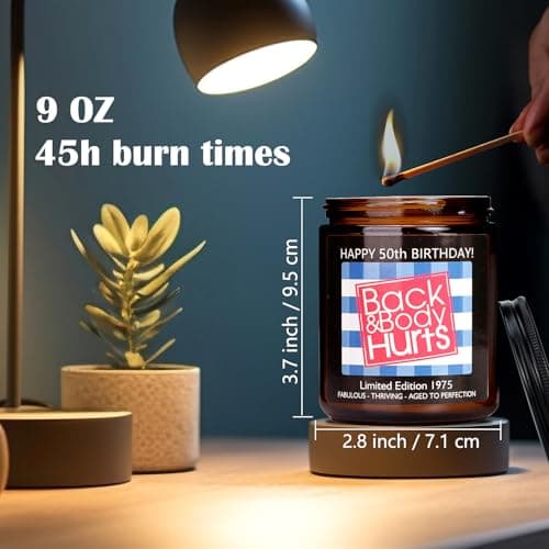 50th Birthday Gifts for Her and Him, 50th Birthday Decorations for Women Men, Funny Birthday Gifts for Women Mom Dad Husband Wife Friends Sister, Cool Best Gift Ideas for 50 Year Old Woman