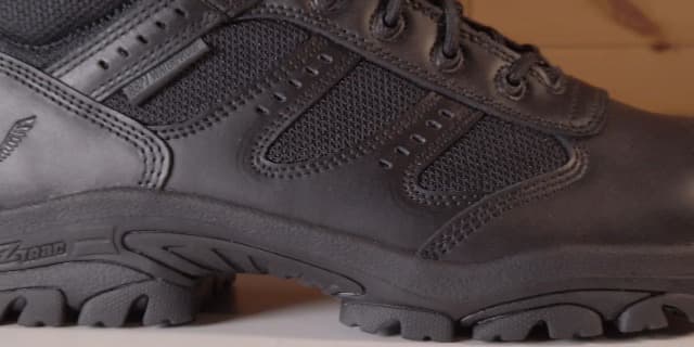 Thorogood Deuce 6” Waterproof Side-Zip Black Tactical Boots for Men and Women with Composite Safety Toe, Full-Grain Leather, and Slip-Resistant Outsole; BBP & EH Rated