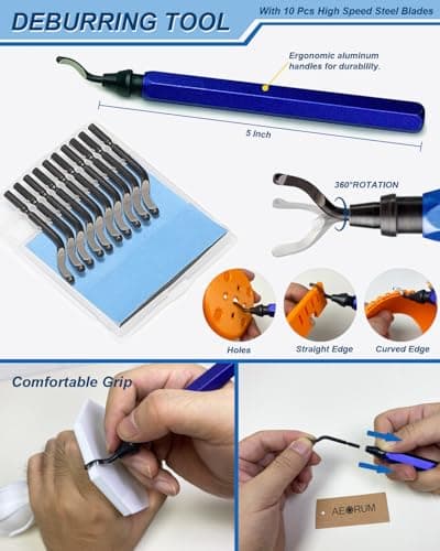 124Pcs 3D Printing Accessory Tools with Tool Bag for 3D Printer Modeler Basic Tools Diverse 3D Print Nozzle Cleaning Kit Mini Rotary Tool for Remove/Trim and Finish 3D Print