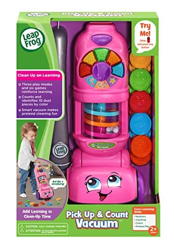 LeapFrog Pick Up and Count Vacuum, Pink B0876D759W