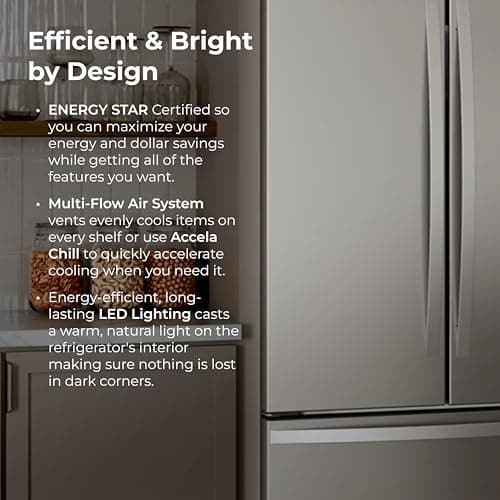 Kenmore 4675525 30' French Door Refrigerator with Freezer - Accela Chill, Ice Maker, Adjustable Glass Shelves, ENERGY STAR Certified, 17.5 cu. ft. Capacity - Fingerprint Resistant Stainless Steel