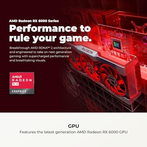 CyberPowerPC Gamer Master Gaming PC, AMD Ryzen 5 5500 3.6GHz, Radeon RX 6400 4GB, 16GB DDR4, 500GB PCIe Gen4 SSD, WiFi Ready & Windows 11 Home (GMA3100A)