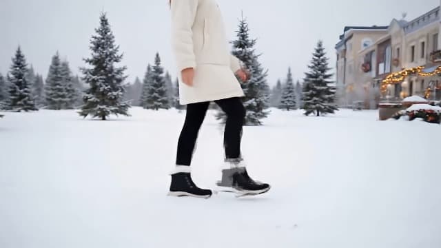 KVOW Women's Waterproof Insulated Winter Hiking Boots,Cute Snow Boots for Women Warm Comfortable Anti-Slip Ankle Boots for Outdoor Work,Walking & Cold Weather