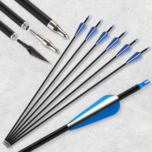 Recurve Bow and Arrow Set for Adults, 30–40lbs Right-Handed Archery Kit with Carbon Arrows & Accessories for Outdoor Target Practice